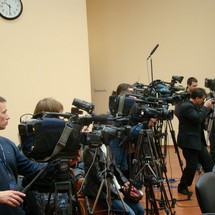 Пресс-конференция о проекте многоцелевой космической системы «Арктика». Фоторепортаж Алексея Широнина