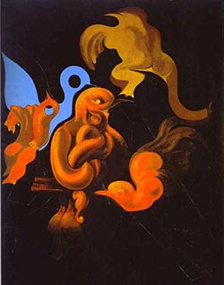 Макс Ернст. Птица в клетке. 1926-1927