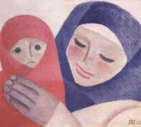 Татьяна Яблонская. Мать и дитя. 1966