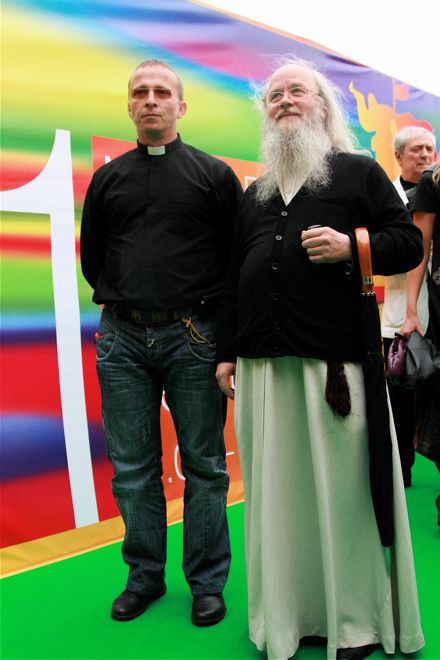 Иван Охлобыстин и протоиерей Владимир Волгин. фото Наташи Четвериковой