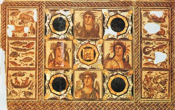 Одна из
достопримечательностей виллы Бук Аммера — мозаика.