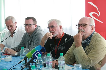 Евгений Герасимов, Сергей Лазарук, Виктор Мережко и Никита Михалков. фото Наташи Четвериковой