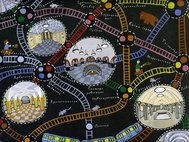 Фрагмент карты № 8 «Московское метро» из комплекта карт «Московское ралли № 1», издательство «Самокат», 2011
