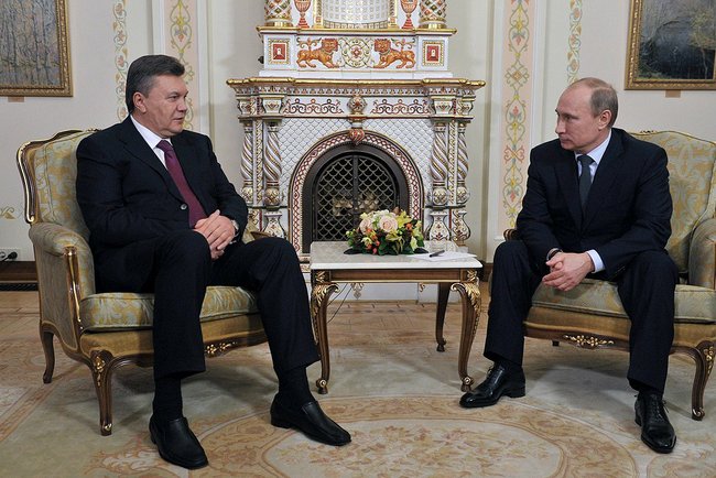 С Президентом Украины В.Януковичем