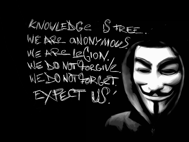 Лозунг Anonymous