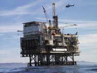 Нефтяная платформа в Северном море