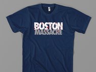 Футболка с надписью "Бостонская резня". Фото: ebay.com
