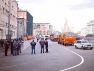 Полиция на Болотной площади перед митингом