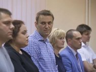Алексей Навальный в суде по «делу Кировлеса». 