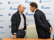 Владимир Путин и Алексей Миллер
