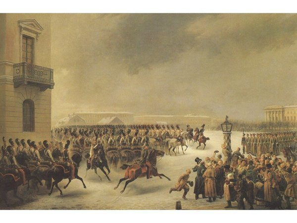 В.Ф. Тимм. Восстание 14 декабря 1825 года. 1853. Государственный Эрмитаж