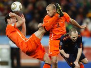 Встреча Нидерландов с Испанией в финале ЧМ-2010 в ЮАР