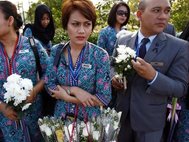 Прощание  с погибшими при крушении «Боинга» в Малайзии