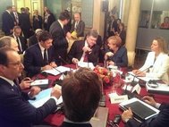 Встреча Путина и участников ЕС в Милане