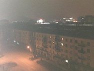 Пожар в здании Дома печати в Грозном