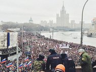 Акция памяти Бориса Немцова в Москве