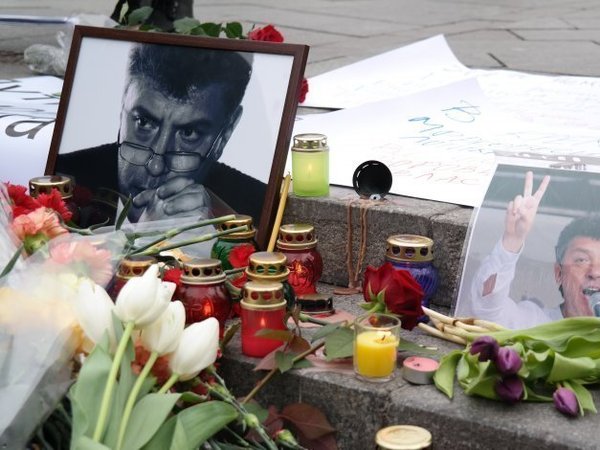 На месте убийства Немцова