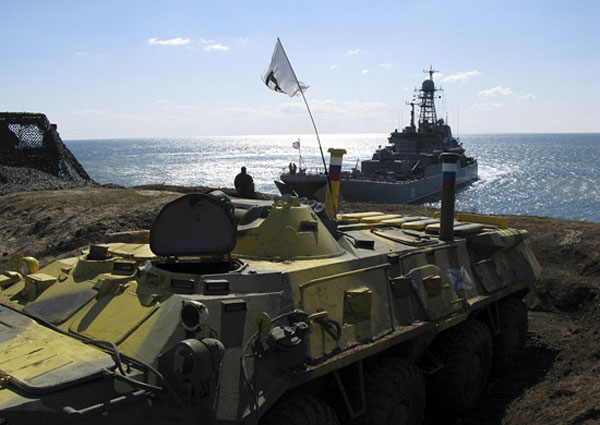 Морская пехота Черноморского флота на учениях