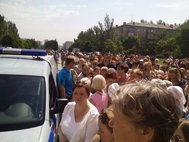 Антивоенный митинг в Донецке