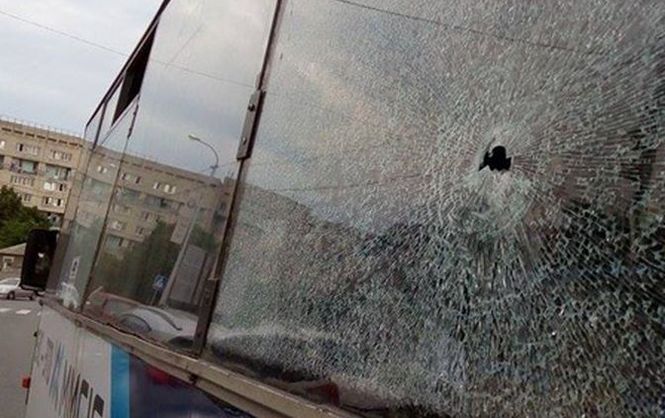 Обстрел маршрутного такси в Харькове