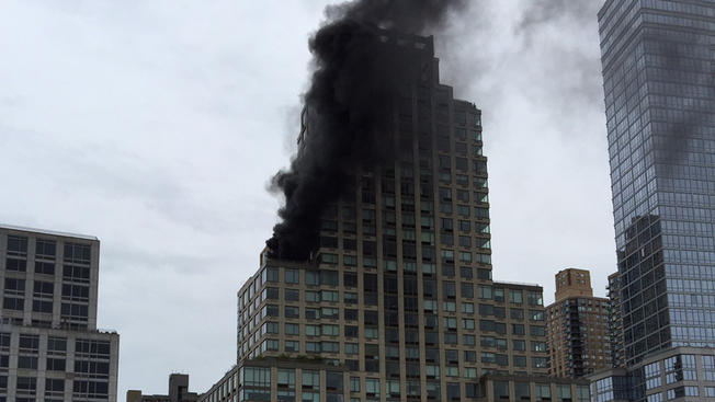 Пожар в Нью-Йорке