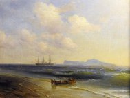 Картина Айвазовского "Море у острова Капри"
