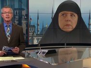 Ангела Меркель в хиджабе