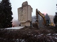Снос Памятника благодарности Красной Армии