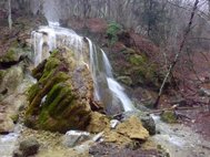 разрушенный водопад в Крыму