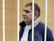 Уголовный авторитет Захарий Калашов (Шакро Молодой) в Тверском суде.