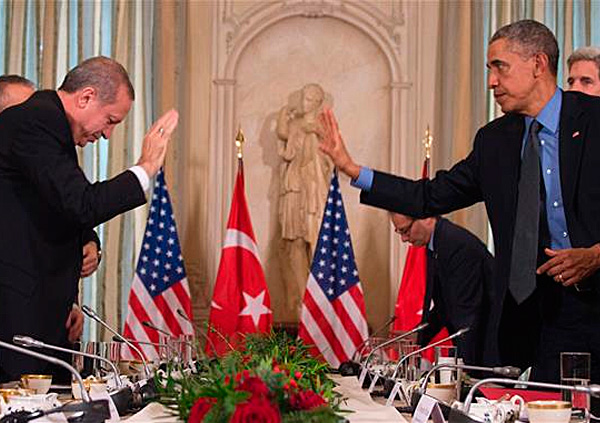 Р.Эрдоган и Б.Обама на встрече