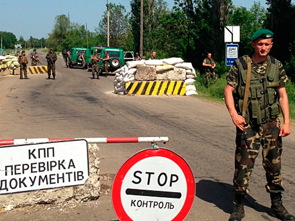 КПП на границе Украины и России