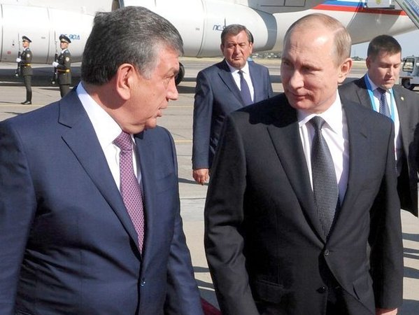 Шавкат Мирзиёев и Владимир Путин. Ташкент, июнь 2016