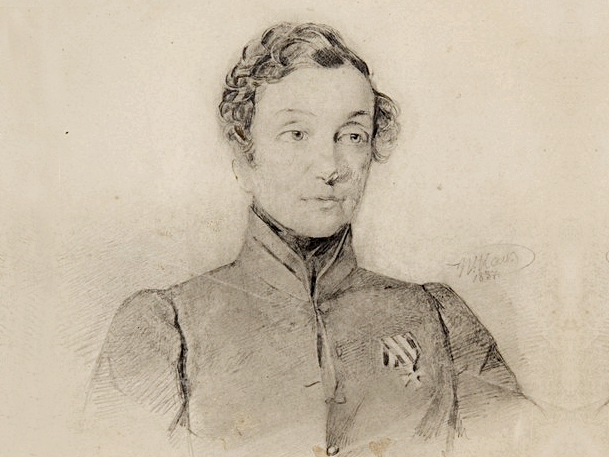 В.И. Гау. Портрет Н.А. Дуровой. 1837