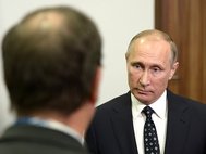 Владимир Путин дает интервью TF1