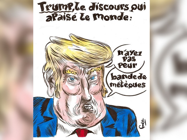 Карикатура Charlie Hebdo на Дональда Трампа