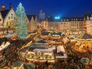 Рождественский рынок в Германии.