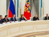 Руководство Совета Федерации и Госдумы на встрече с Владимиром Путиным 21 декабря 2016