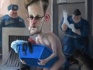 Карикатура на Эдварда Сноудена