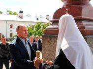 В.Путин посетил Валаамский монастырь