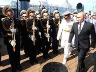 Владимир Путин в День ВМФ в Петербурге