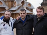 Активисты "Христианского государства" Александр Калинин, Иван Отраковский и Мирон Кравченко