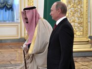 Владимир Путин и Сальман Бен Абдель Азиз Аль Сауд