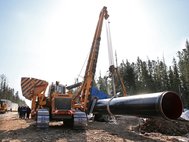 Строительство газопровода «Сила Сибири», по которому планируется поставка газа в Китай с 20 декабря 2019 года