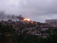Пожар в Сочи